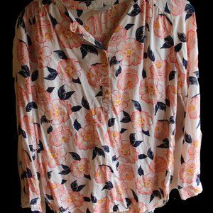 LOFT Flower Print Top